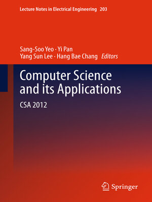 cover image of Computer Science and its Applications